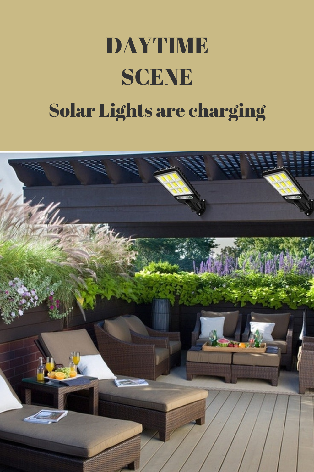 Solar LED Motion Sensor Wall Mount Light, Waterproof