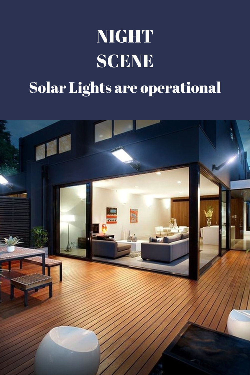 Solar LED Motion Sensor Wall Mount Light, Waterproof