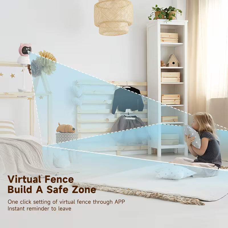 Smart 4MP WiFi Baby Monitor with Night Vision & Two-Way Audio