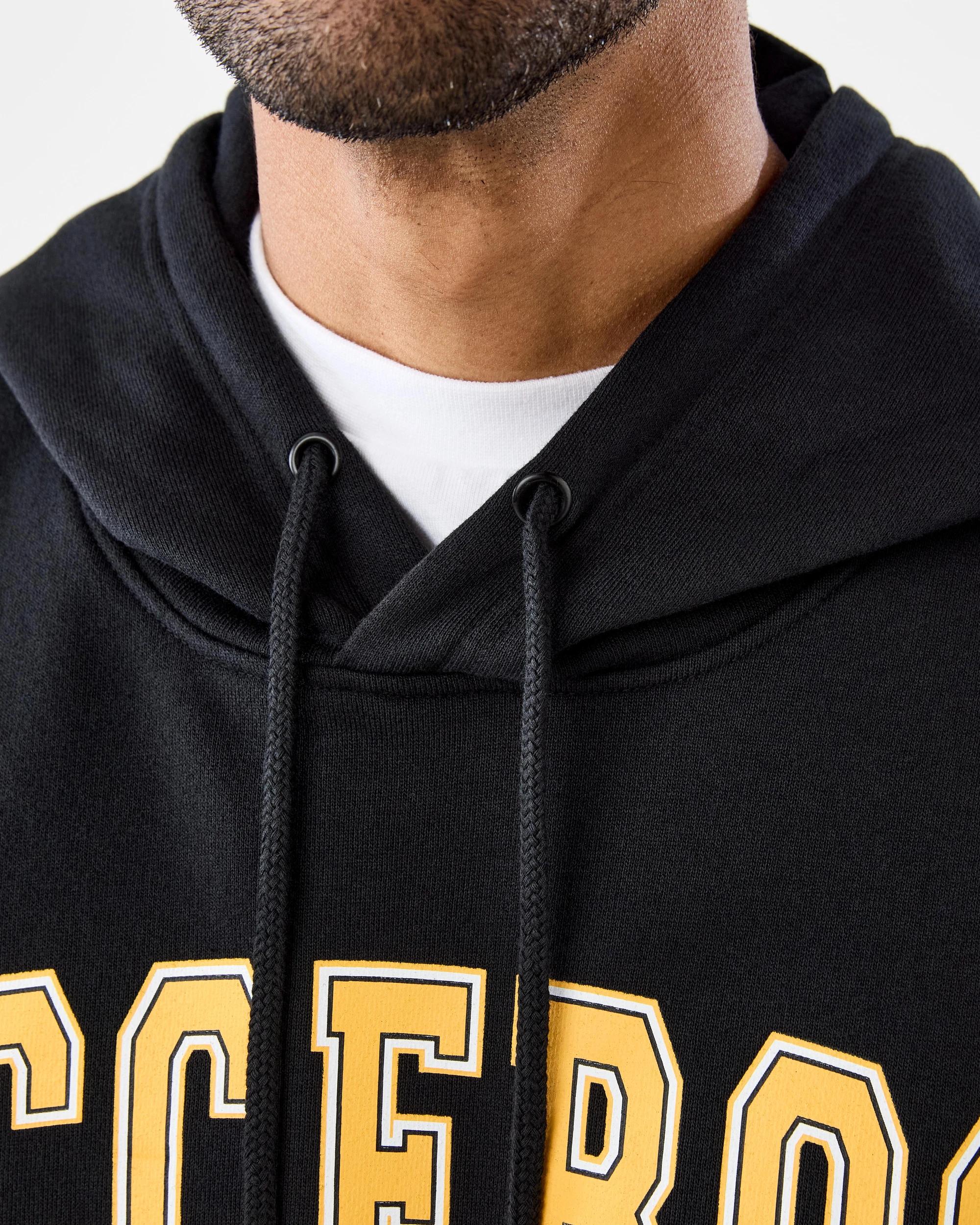 Socceroos Adult Hoodie Black Oversized Official Team Sports Apparel