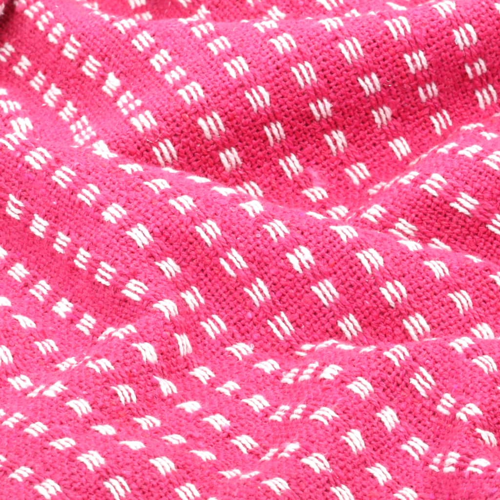 NNEVL Throw Cotton Squares 160x210 cm Pink