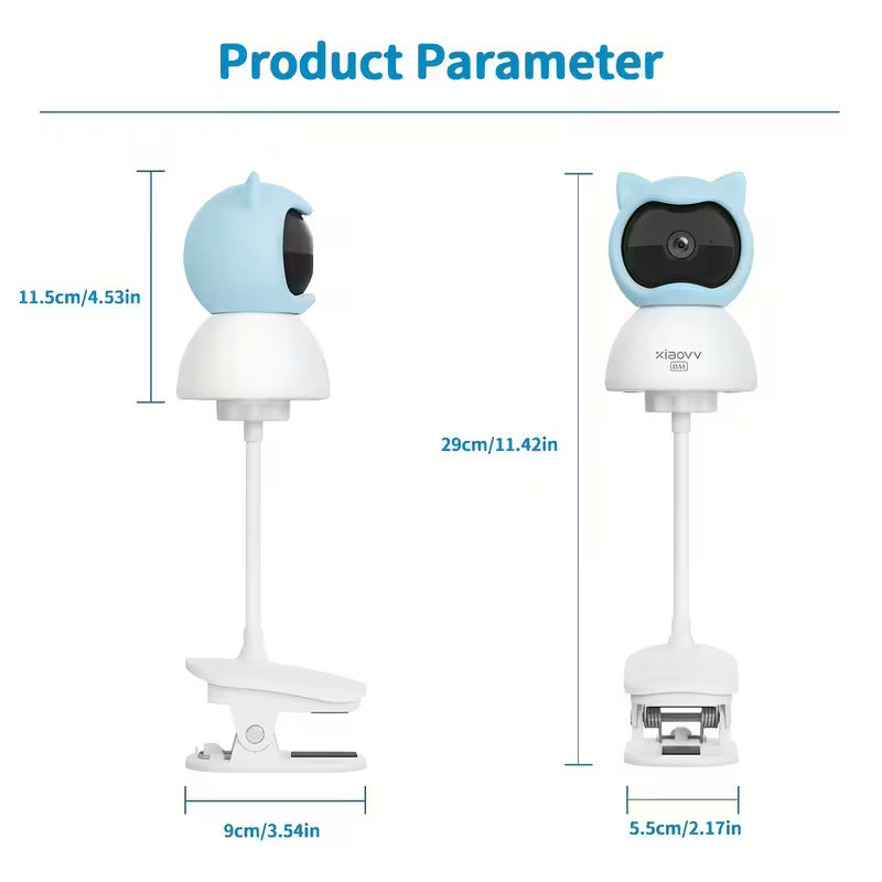 Smart 4MP WiFi Baby Monitor with Night Vision & Two-Way Audio