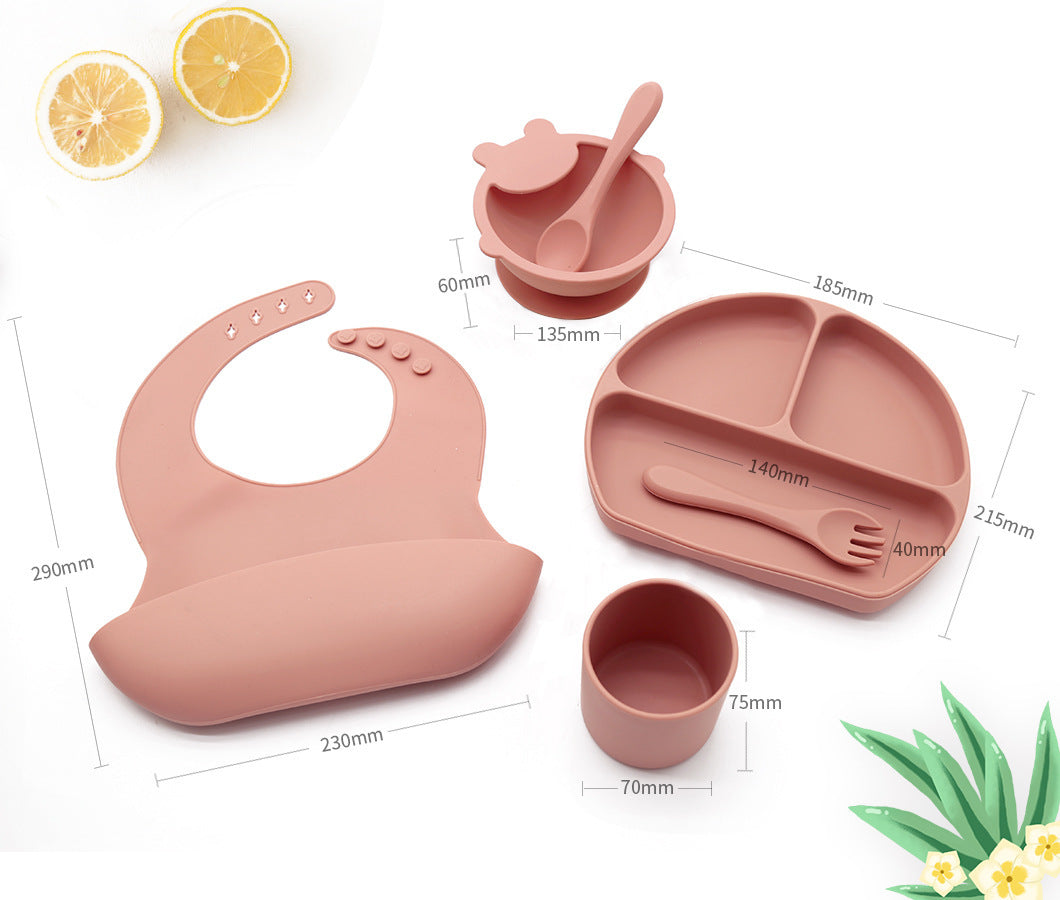 Silicone Baby Feeding Dinner Set