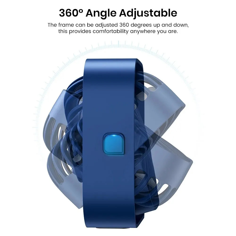 Mini Portable Fan, USB Desk Fan Table, Quiet 3 Speed Wind Personal Fan 360° Rotatable Head Standing Fans for Room Camping