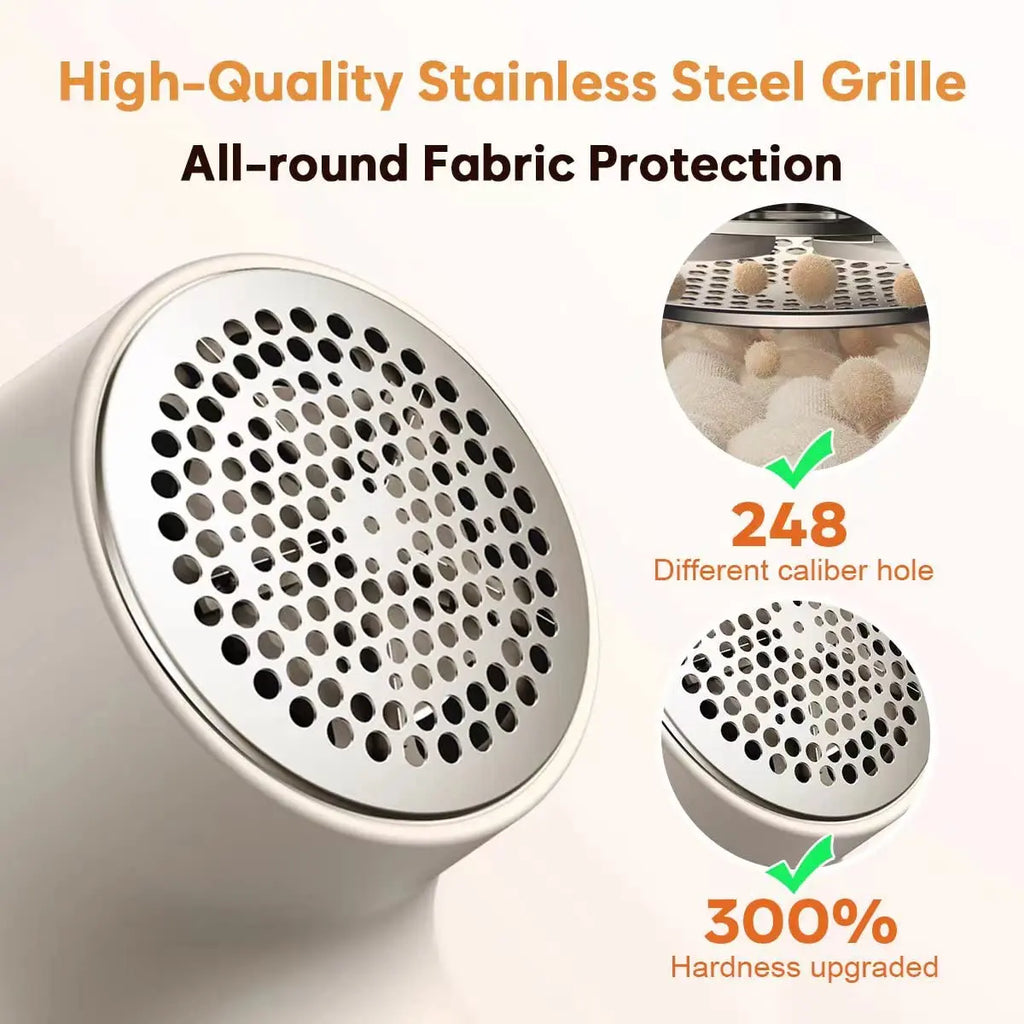 Lint Remover for Clothes with 2 Replaceable Blades Rechargeable Fabric Shaver 3-Speeds Electric Lint Shaver for Sweater