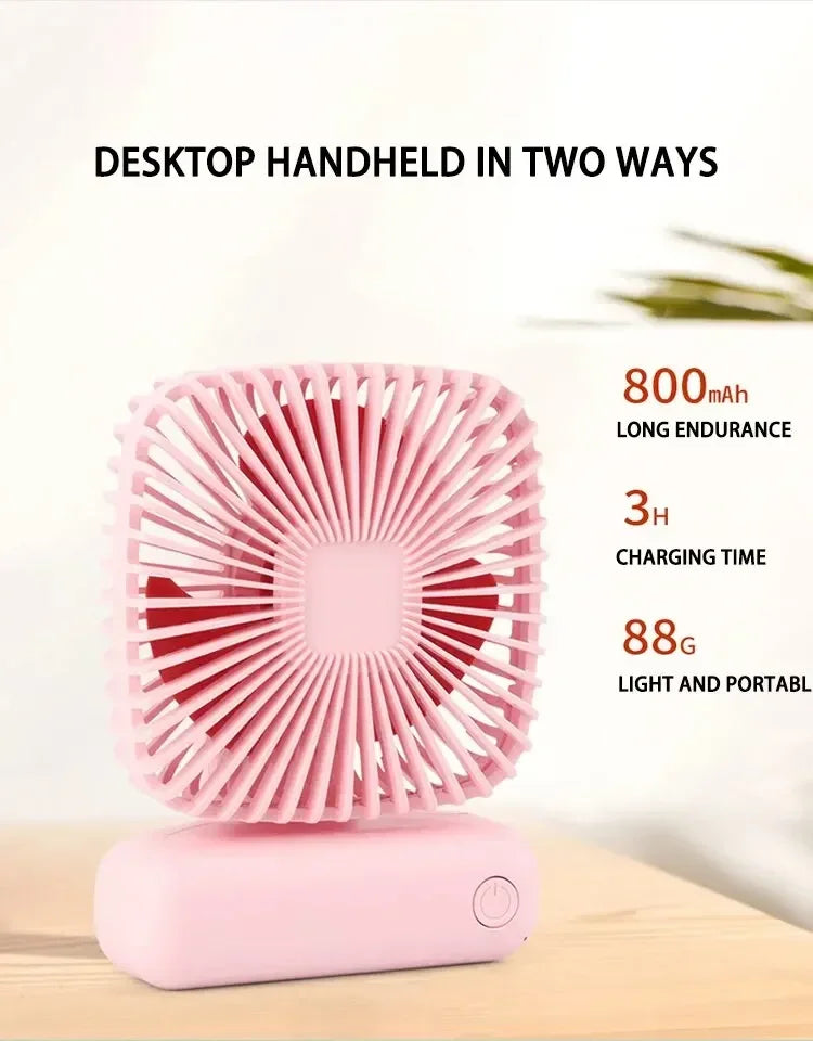Multi-functional Portable USB Charging Fan, Home, Office, Car, Outdoor All-round Cooling Must