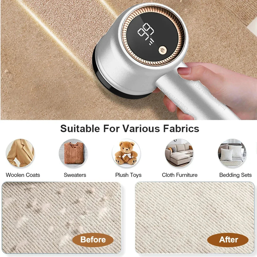 Lint Remover For Clothing Electric Pellet Fluff Sweater Fabric Shaver Fuzz Trimmers USB Rechargeable Home Supplies