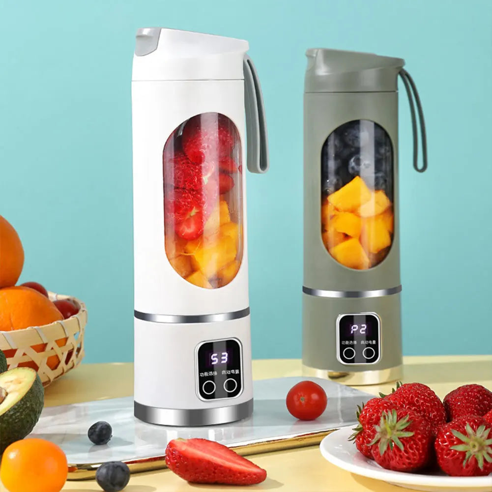 Portable Electric Juicer USB Wireless Charging Mini Juicer Bottle 450ml Cup Fruit Mixer Electric Handheld Blender