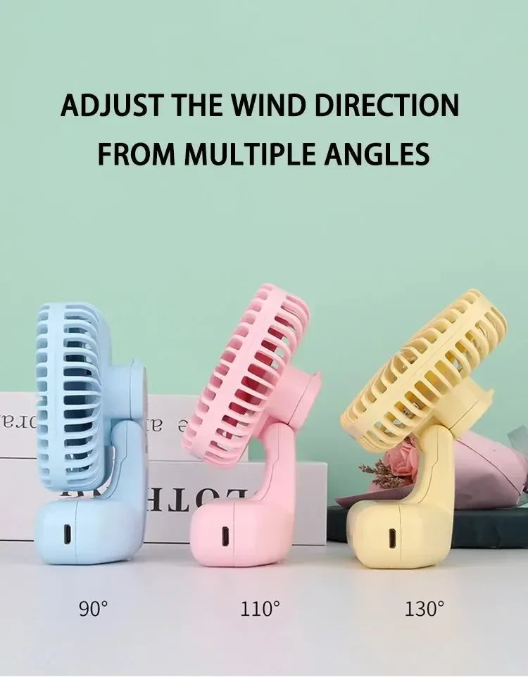 Multi-functional Portable USB Charging Fan, Home, Office, Car, Outdoor All-round Cooling Must