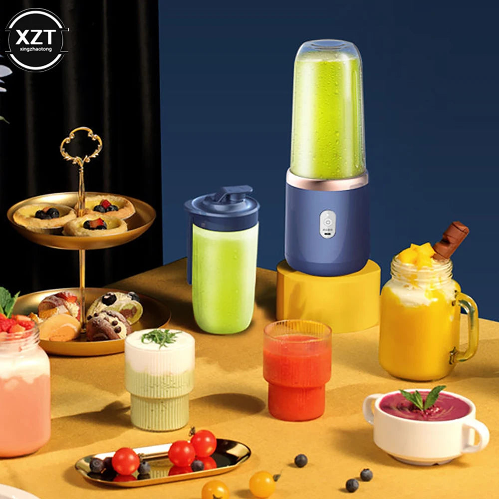 400ml Portable Mini Electric Fruit Juicer USB Charging Lemon Orange Fruit Juice Cup Smoothie Blender Machine kitchen Appliances