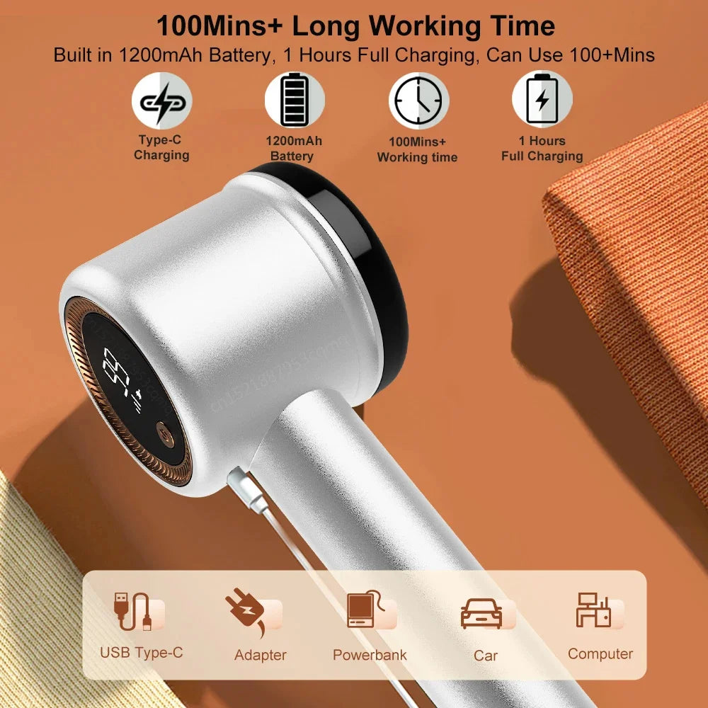 Lint Remover For Clothing Electric Pellet Fluff Sweater Fabric Shaver Fuzz Trimmers USB Rechargeable Home Supplies