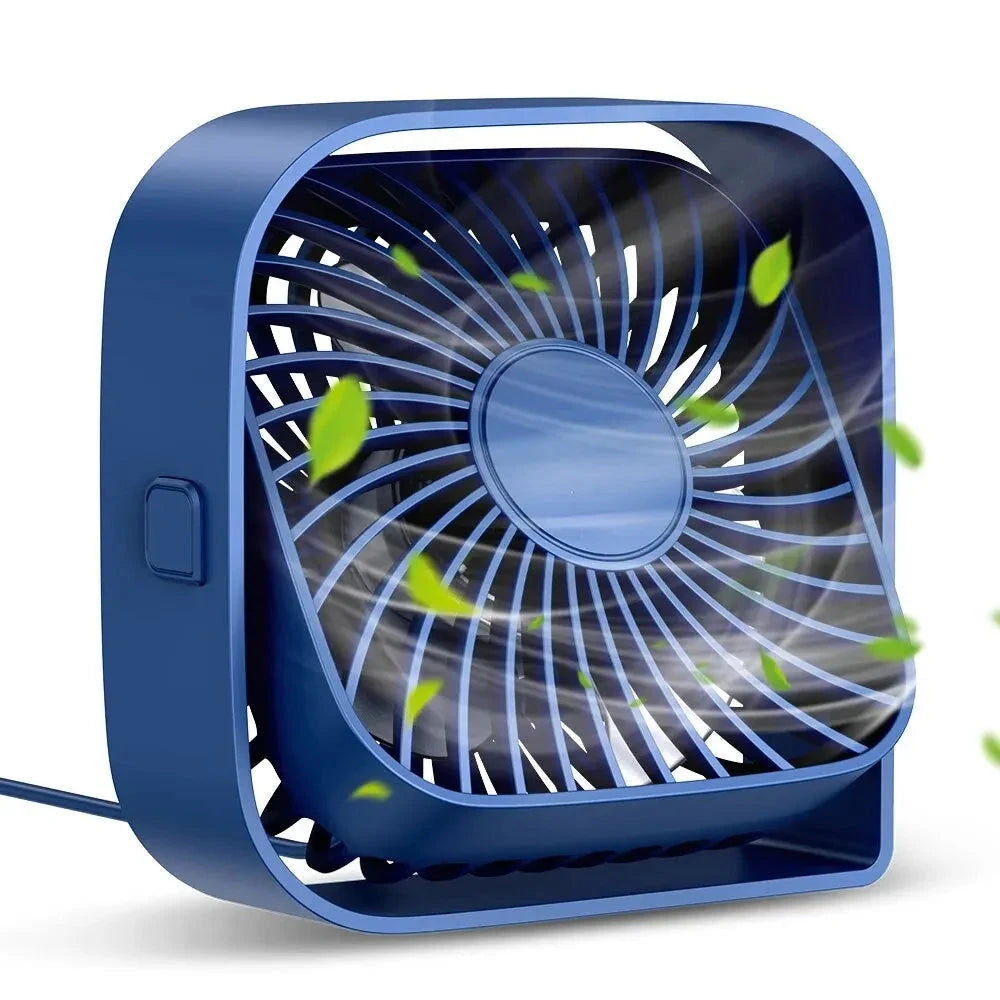 Mini Portable Fan, USB Desk Fan Table, Quiet 3 Speed Wind Personal Fan 360° Rotatable Head Standing Fans for Room Camping