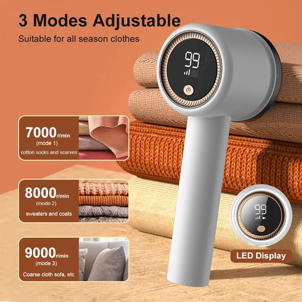 Lint Remover For Clothing Electric Pellet Fluff Sweater Fabric Shaver Fuzz Trimmers USB Rechargeable Home Supplies
