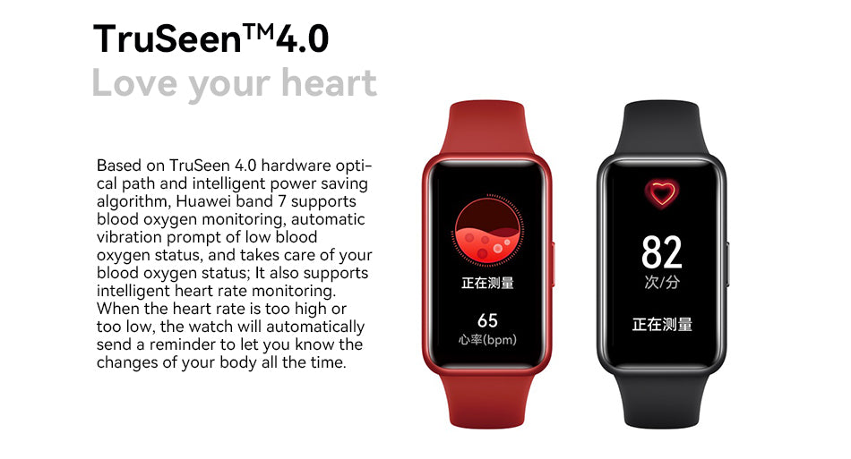 Huawei Band 7 Smart Band, Heart Rate, 14 Days Battery Life, Waterproof