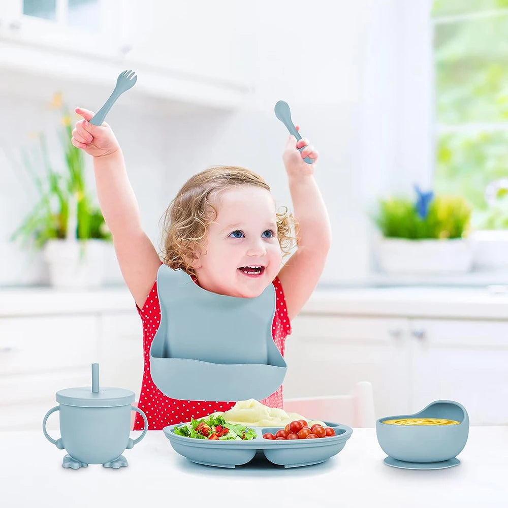 Silicone Baby Feeding Dinner Set
