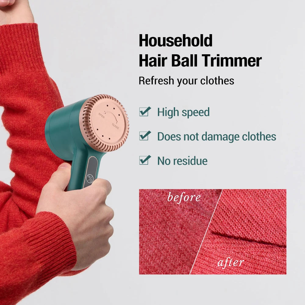 Household Hair Ball Trimmer Portable Electric Lint Remover Hairball Clothes Fizz Fluffs Removal USB Charging