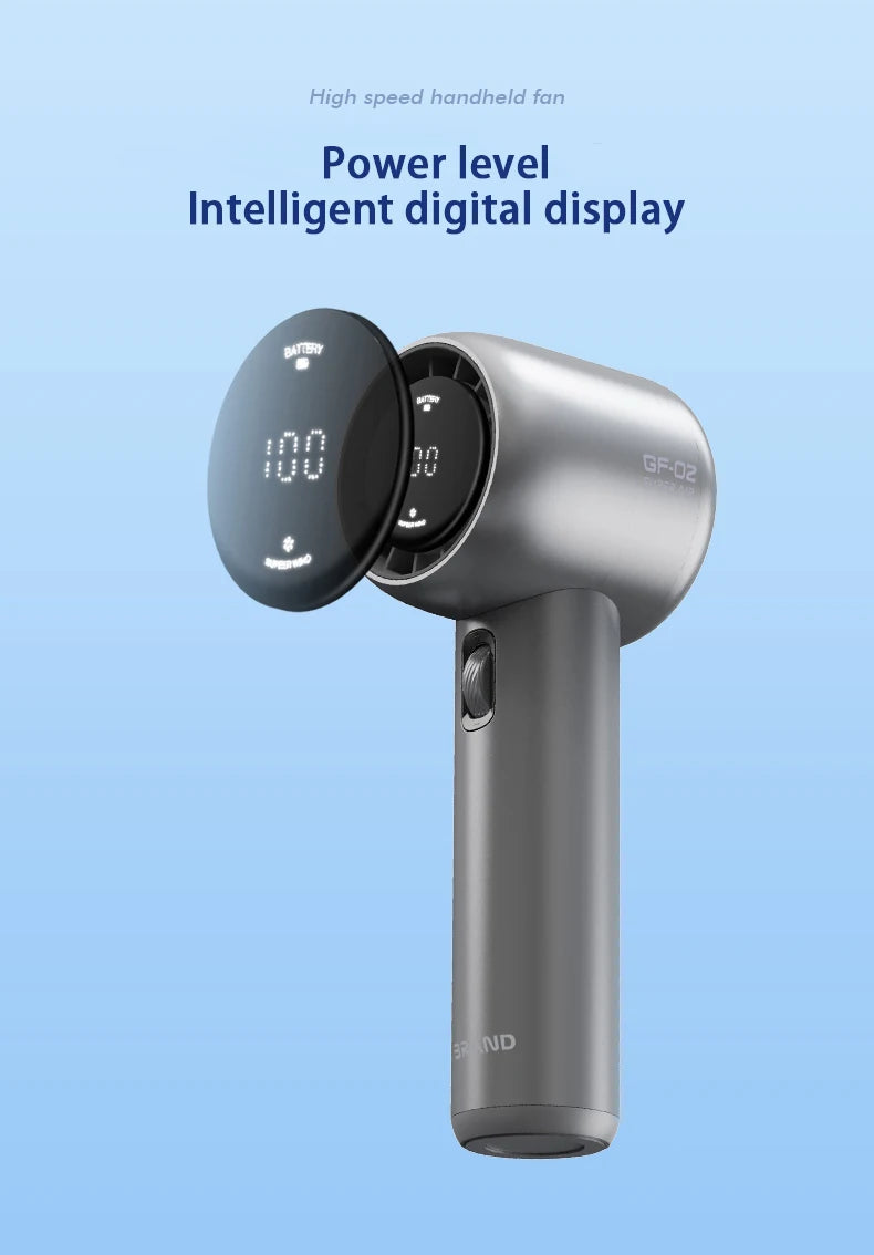 High Speed Handheld Fan Portable Cooler Fans USB Rechargeable 3500mAh Electric Fan Mini Air Conditioner