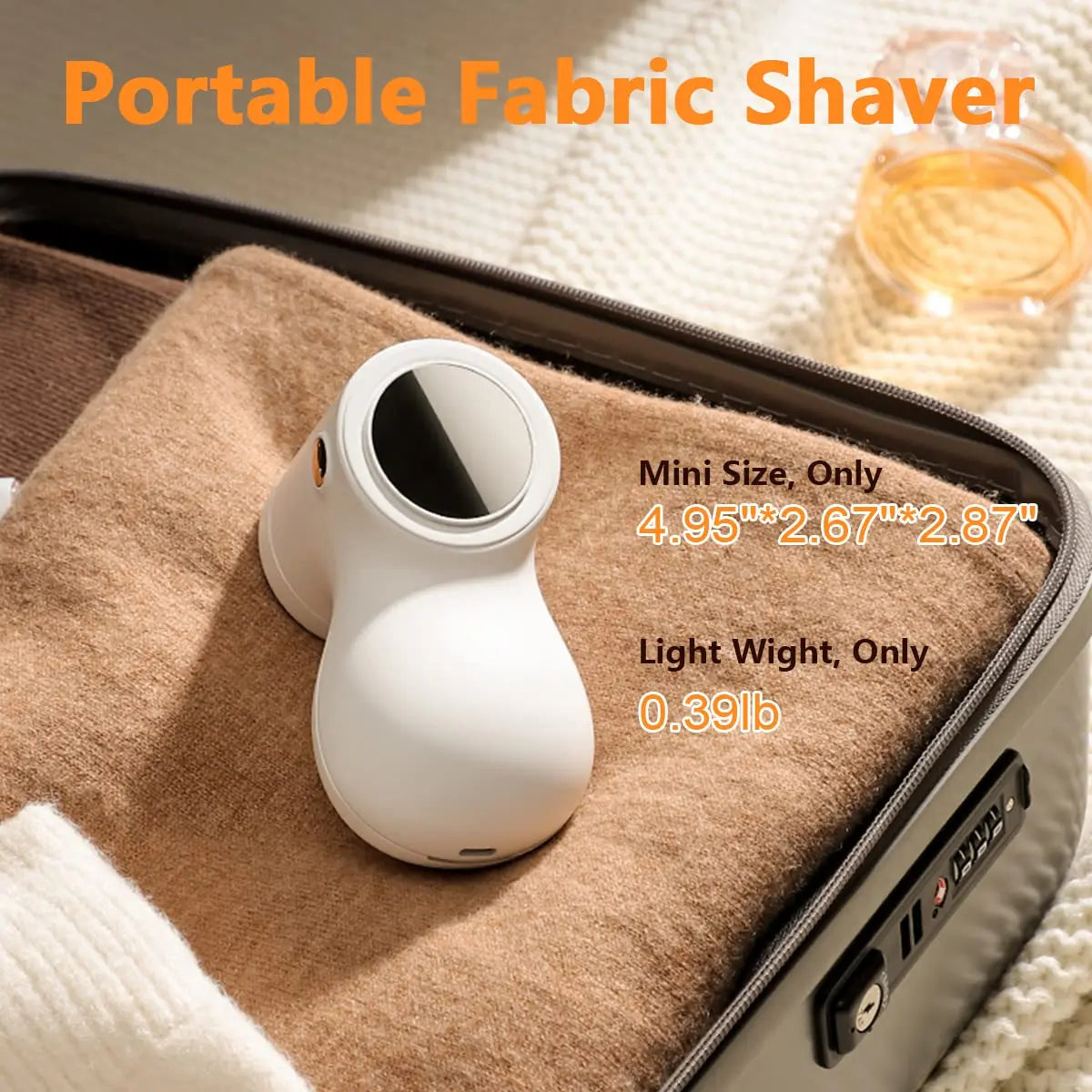 Lint Remover for Clothes with 2 Replaceable Blades Rechargeable Fabric Shaver 3-Speeds Electric Lint Shaver for Sweater