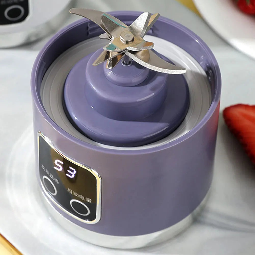 Portable Electric Juicer USB Wireless Charging Mini Juicer Bottle 450ml Cup Fruit Mixer Electric Handheld Blender