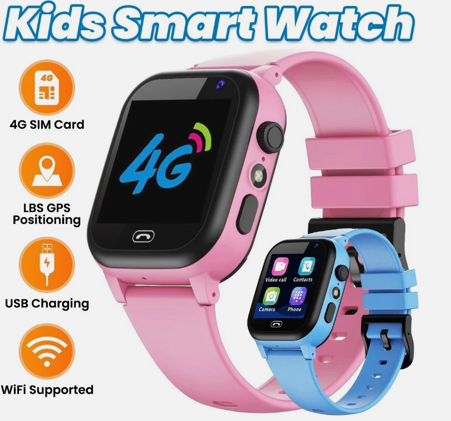 Kids Smart Watch GPS Location SOS Sim Card Call Child Smart Camera Waterproof