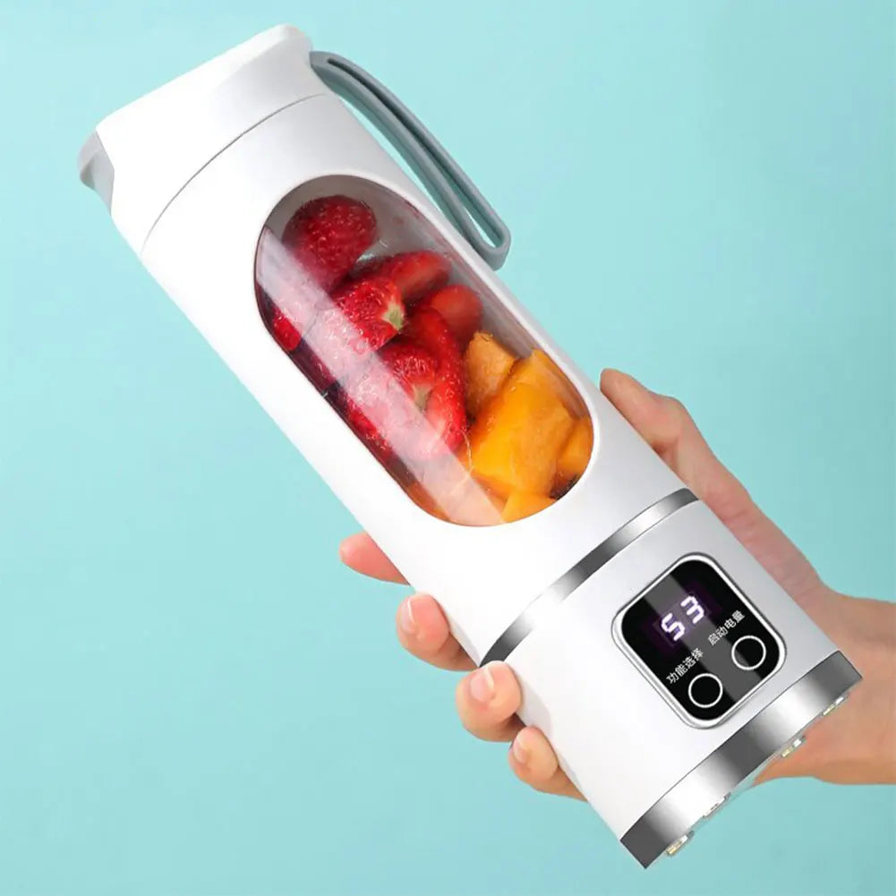 Portable Electric Juicer USB Wireless Charging Mini Juicer Bottle 450ml Cup Fruit Mixer Electric Handheld Blender