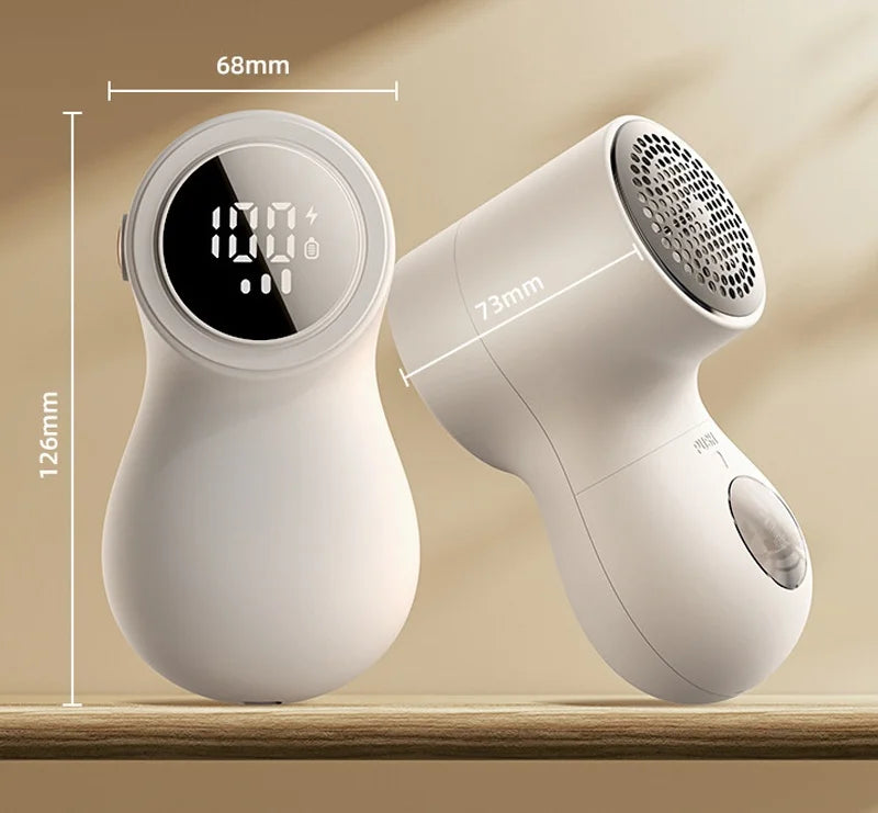 Lint Remover Electric Hairball Trimmer Smart LED Digital Display Fabric USB Charging Portable Professional Fast Household