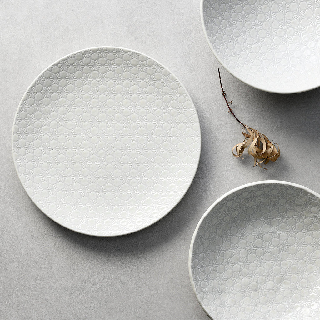 Tapas Plate 17cm White Star Glaze