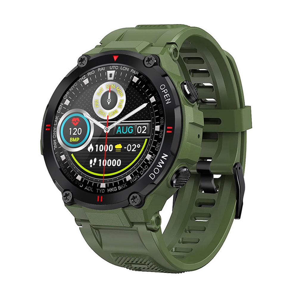 Smart Watch for Men with Bluetooth Rugged & Durable Smartwatch Sports Heart Rate  | Beige