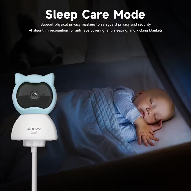 Smart 4MP WiFi Baby Monitor with Night Vision & Two-Way Audio