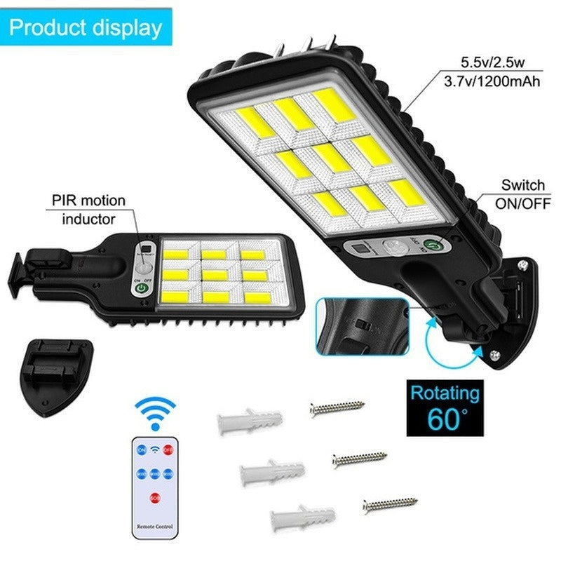 Solar LED Motion Sensor Wall Mount Light, Waterproof