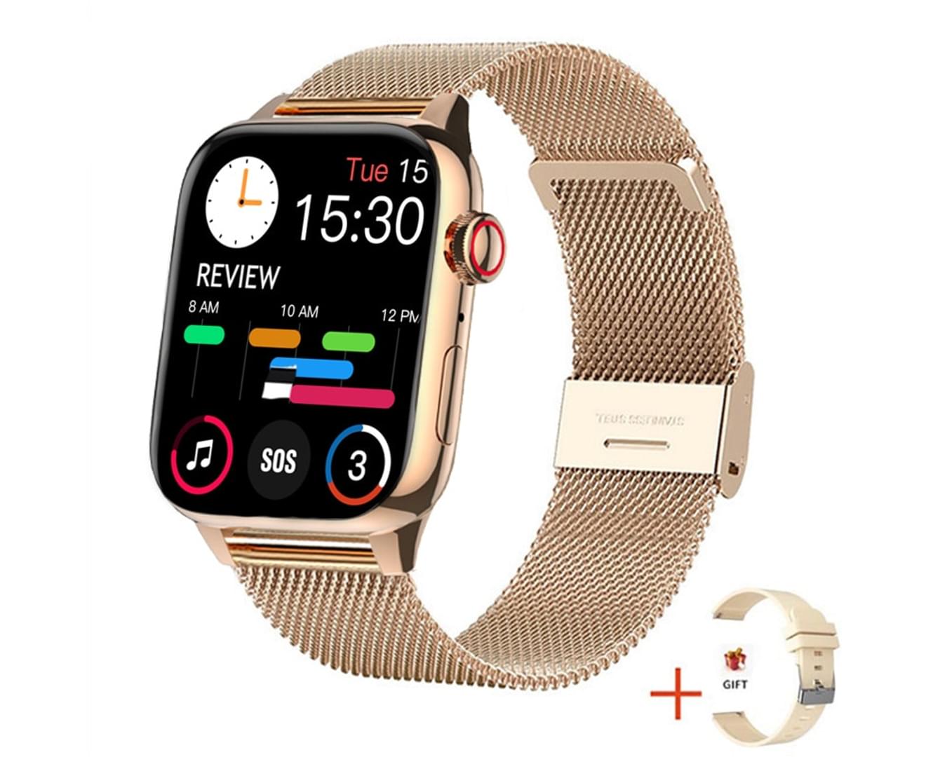 New Women Smart Watch Men Full Touch Split Screen Fitness Tracker Bluetooth Call Smart Clock Ladies Sport Smartwatch Women