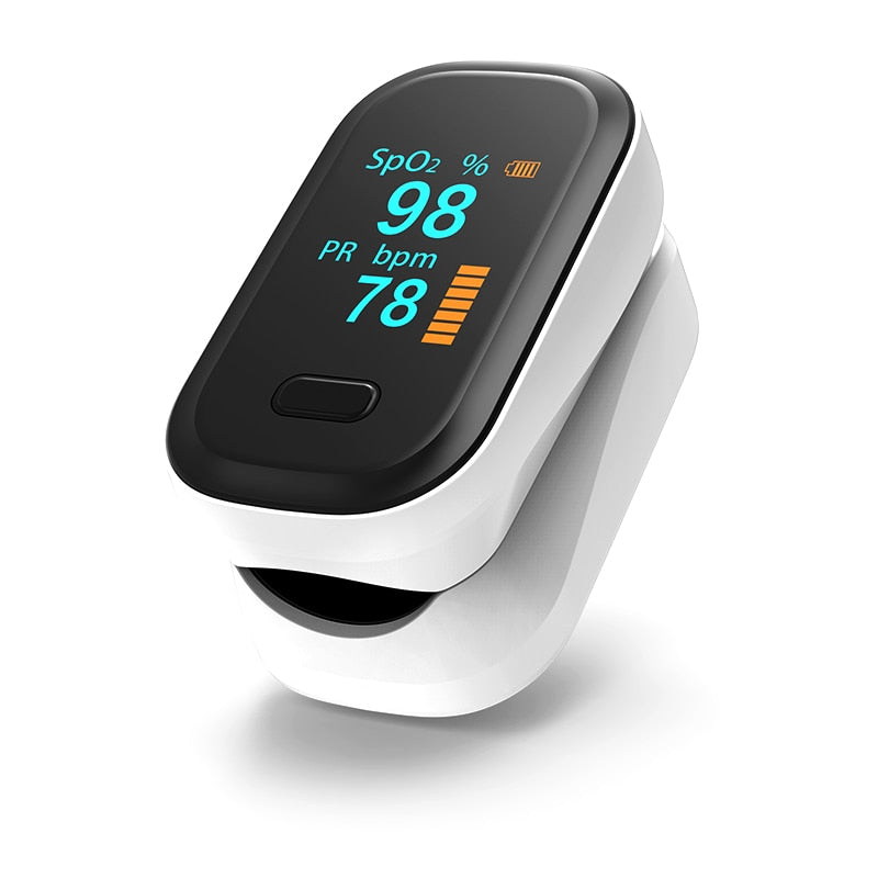 Portable Finger Pulse Oximeter blood oxygen Heart Rate Saturation Meter OLED