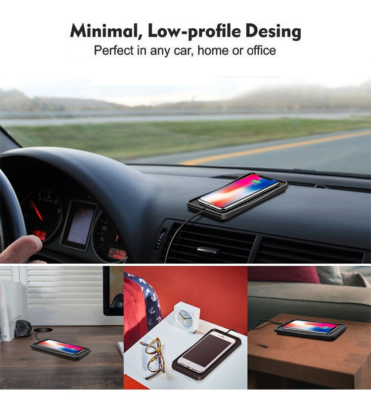 QI Wireless Car Charger, Fast Charging Pad
