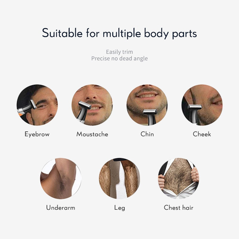 Kemei Electric Shaver for Men Rechargeable Beard Trimer Waterproof Razor Professional Hair Shaving Machine Grooming Shaver Blade