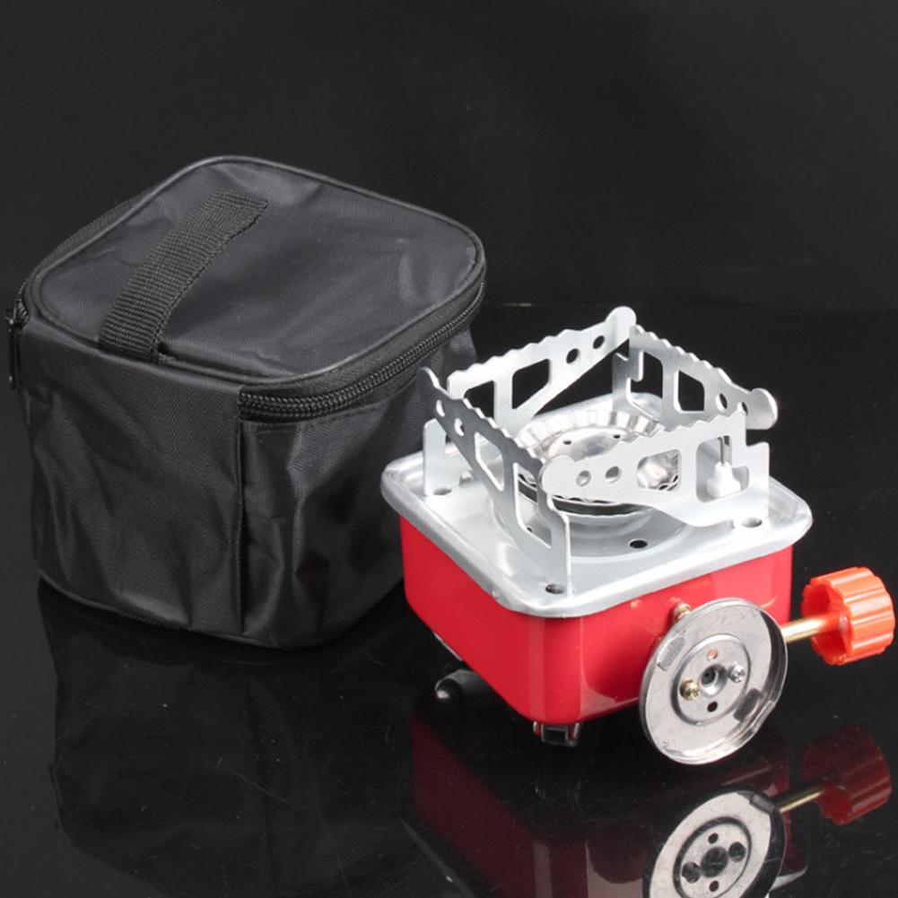 Foldable Square Cooking Stove Portable Outdoor Camping Combustor Cooker Cookware Travel Picnic Barbecue Gas Furnace