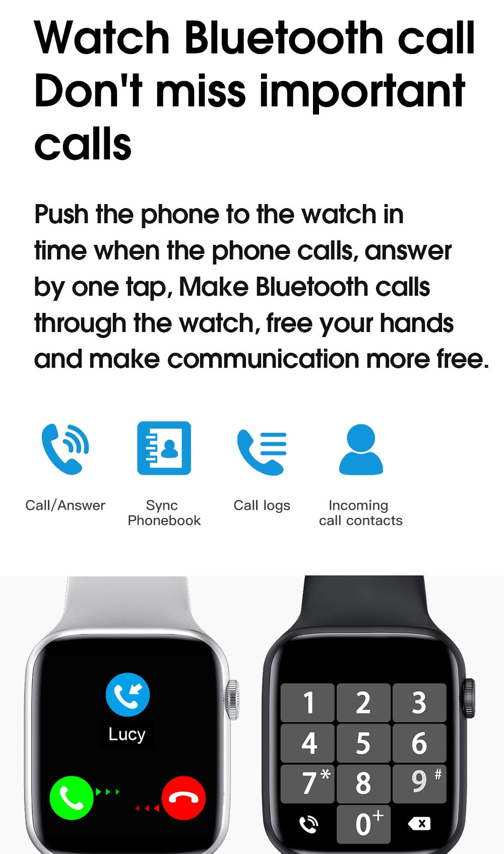 HW22 Smartwatch Series 6 44mm Smartwatch, Bluetooth, Heart Rate, iOS/Android