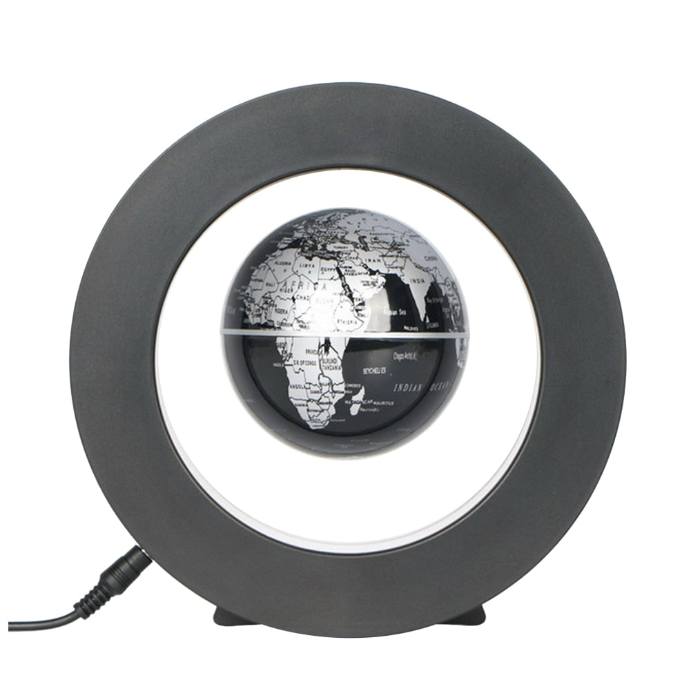 Round LED World Globe Magnetic Floating Globe Geography Levitating