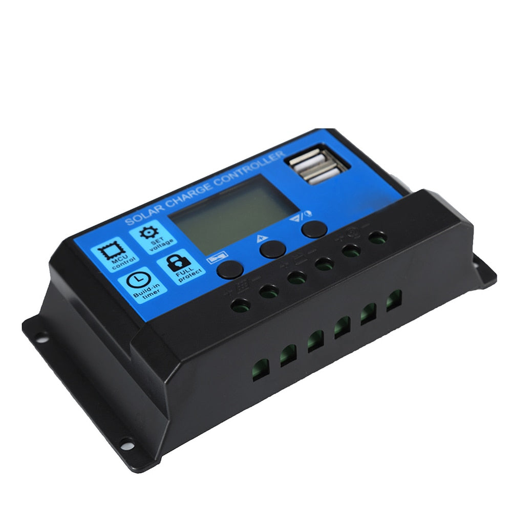 Solar Controller 30A Solar Regulator 12V/24V Solar charge controller solar panel charger battery regulator 5v DC Output