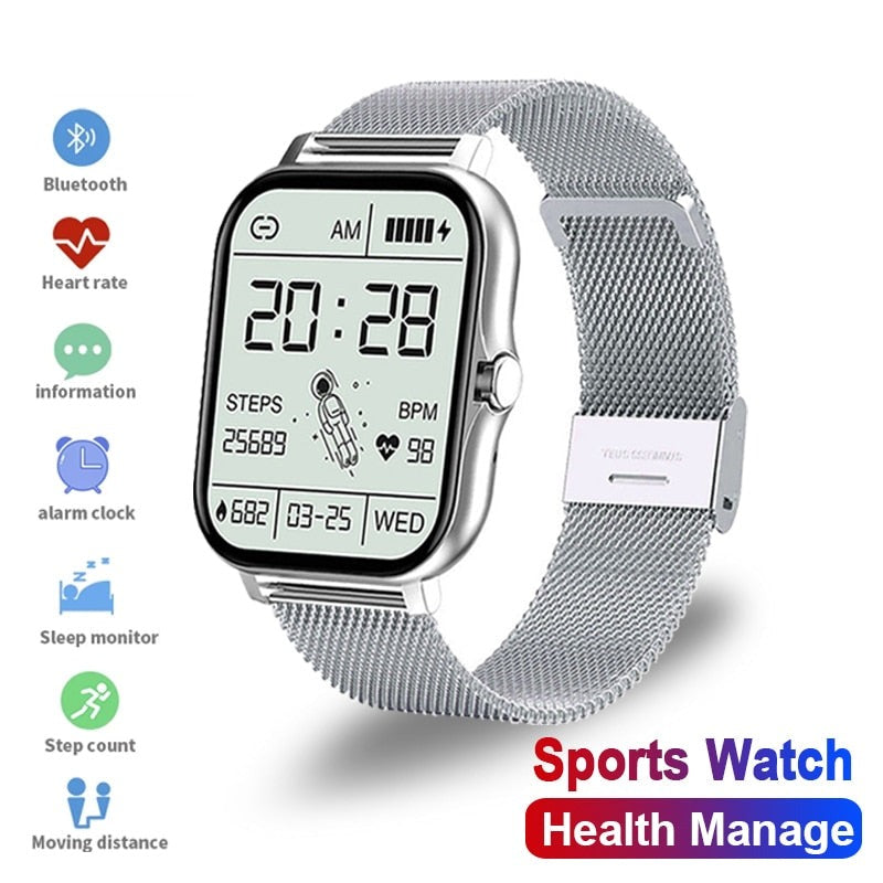 New Women Smart Watch Men Full Touch Split Screen Fitness Tracker Bluetooth Call Smart Clock Ladies Sport Smartwatch Women