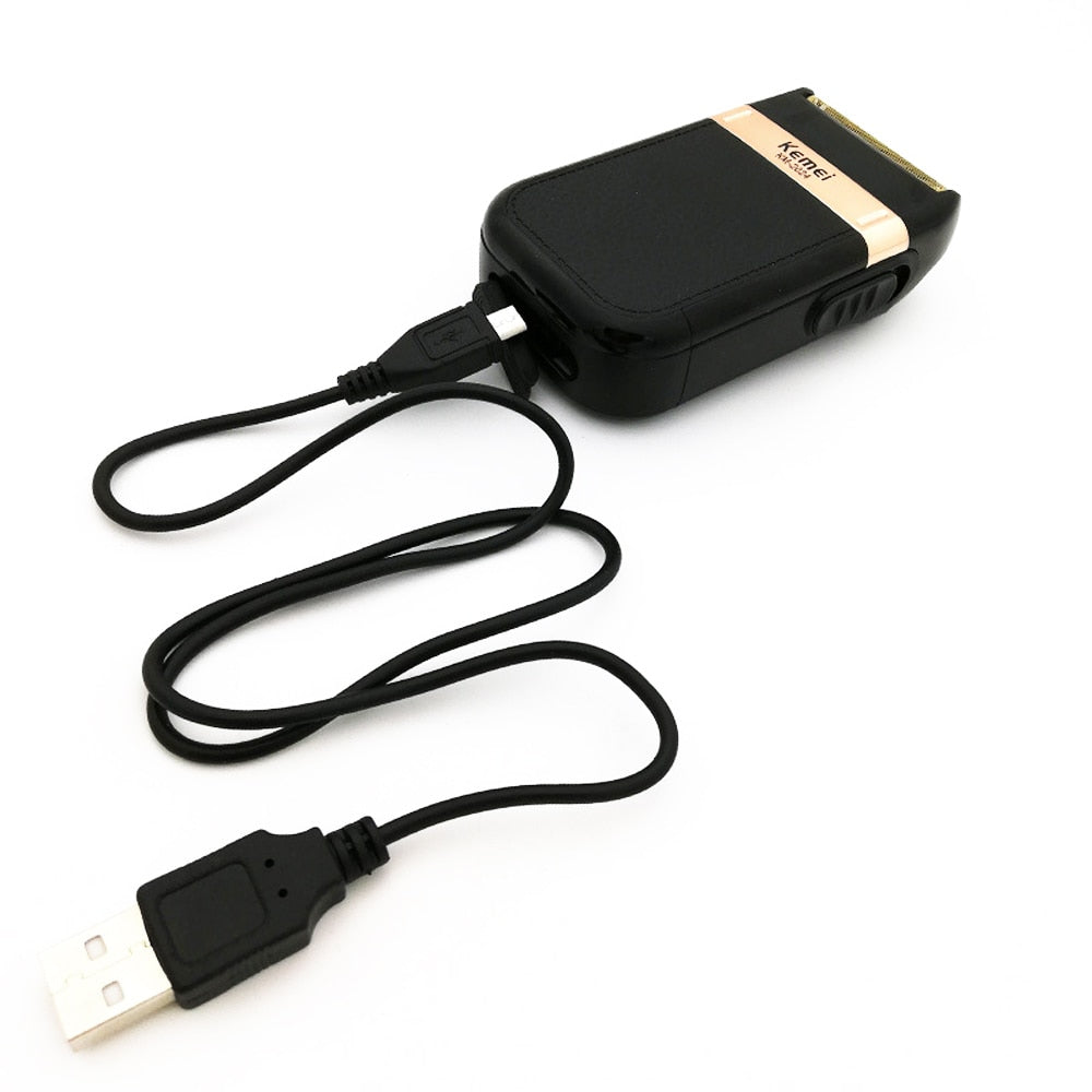 Kemei KM-2024 Rechargeable Shaver Electric Reciprocating Shaver Men's Strong Shaving Machine Barber Trimmer For Man