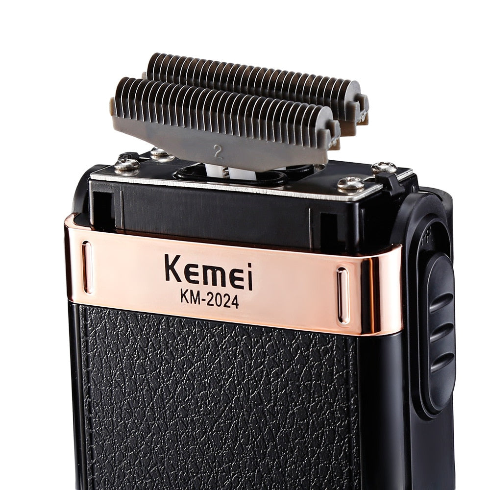 Kemei KM-2024 Rechargeable Shaver Electric Reciprocating Shaver Men's Strong Shaving Machine Barber Trimmer For Man
