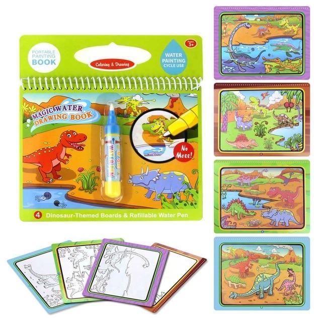 8 styles Magic Water Coloring and Drawing Book