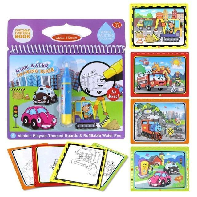 8 styles Magic Water Coloring and Drawing Book