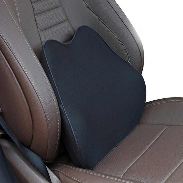 Car Headrest Pillow Neck Memory Lumbar Support Cotton Breathable Pillow