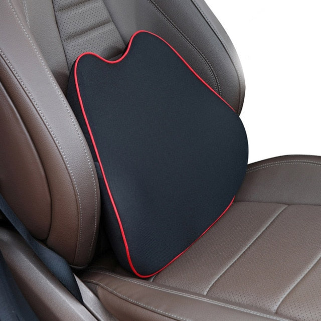 Car Headrest Pillow Neck Memory Lumbar Support Cotton Breathable Pillow