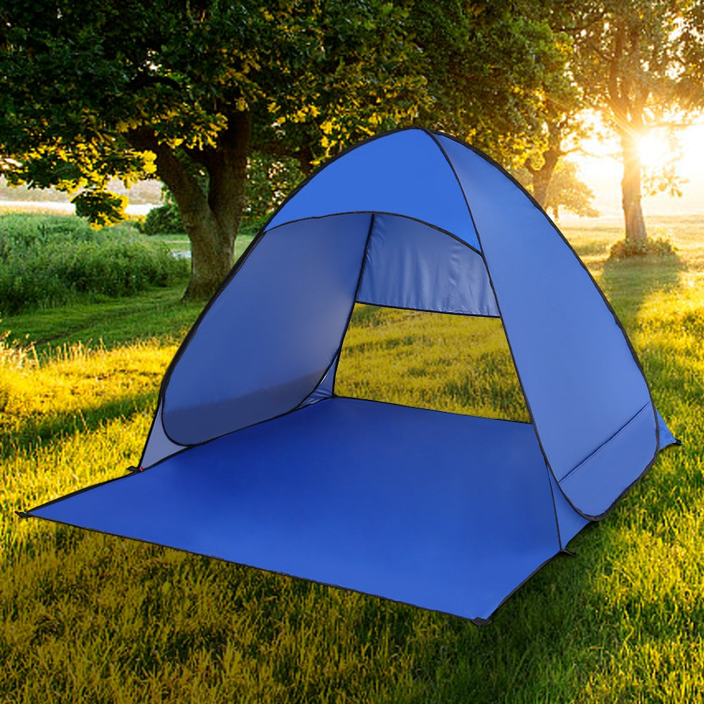Automatic Instant Pop Up Tent Potable Beach Tent Lightweight Outdoor UV Protection Camping Fishing Tent Cabana Sun Shelter 2021