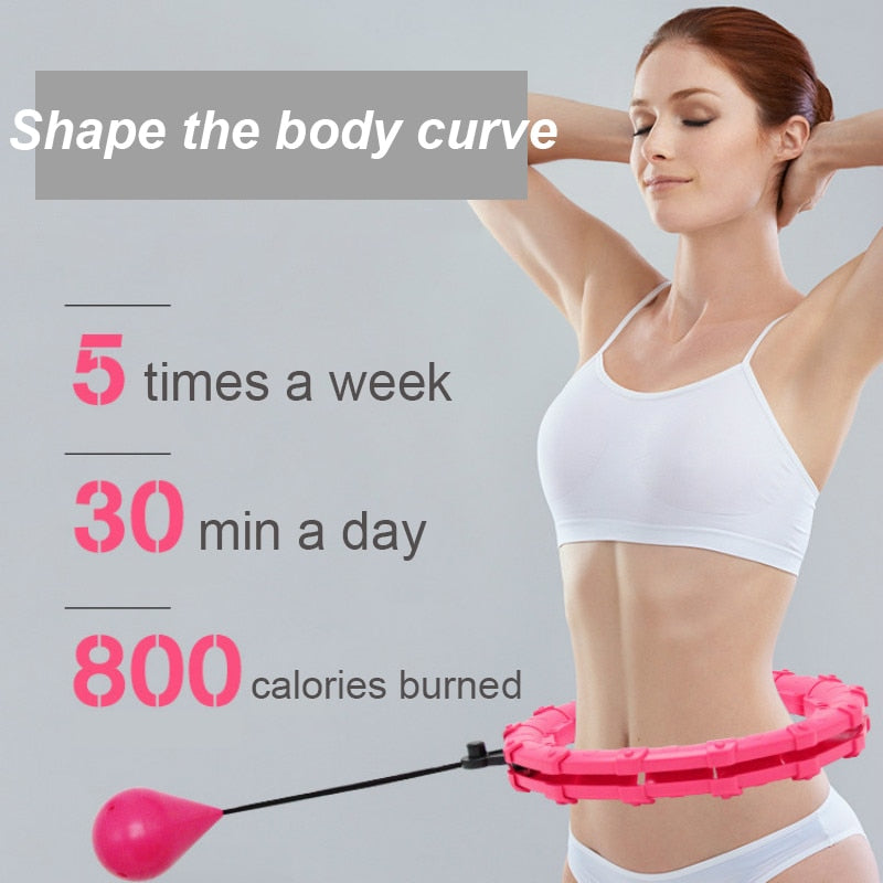 Hula Hoop, Adjustable, Massage Hoops, Abdominal Waist Exercise