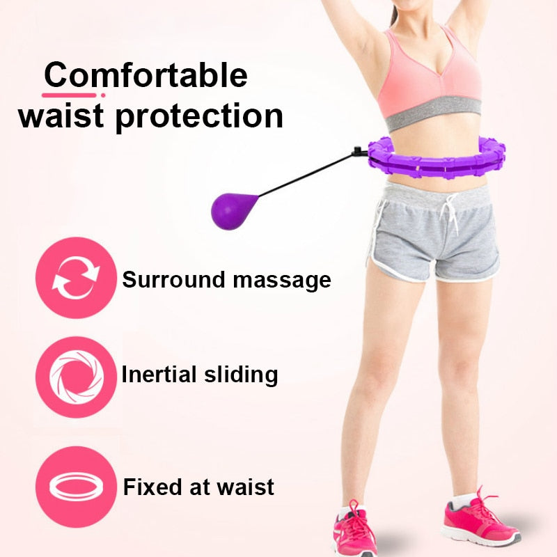 Hula Hoop, Adjustable, Massage Hoops, Abdominal Waist Exercise