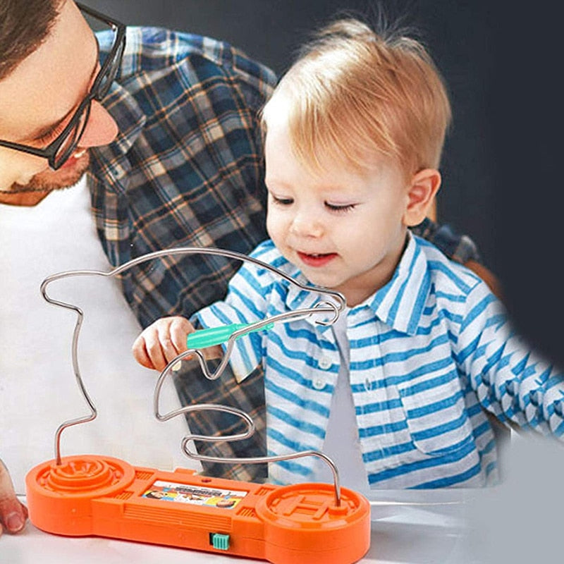 Kids Collision Electric Shock Toy Education Electric Touch Maze Game Party Funny Game Science Experiment Toys for Children Gift