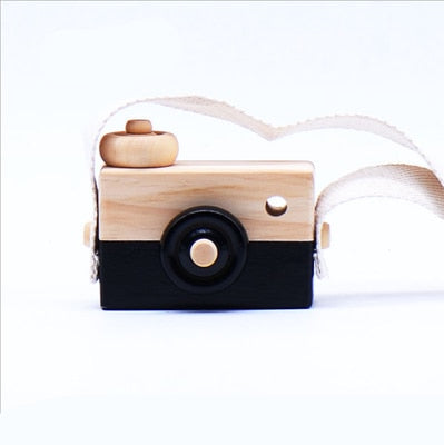 Cute Baby Toys Mini Hanging Wooden Camera Photography Toys for Kids Montessori Toy Gift Children Wooden DIY Presents